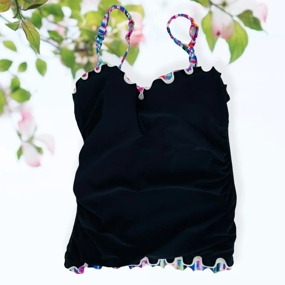 PROFILE by Gottex Ruffle Edge Underwire Top 32D - Picture 5 of 6